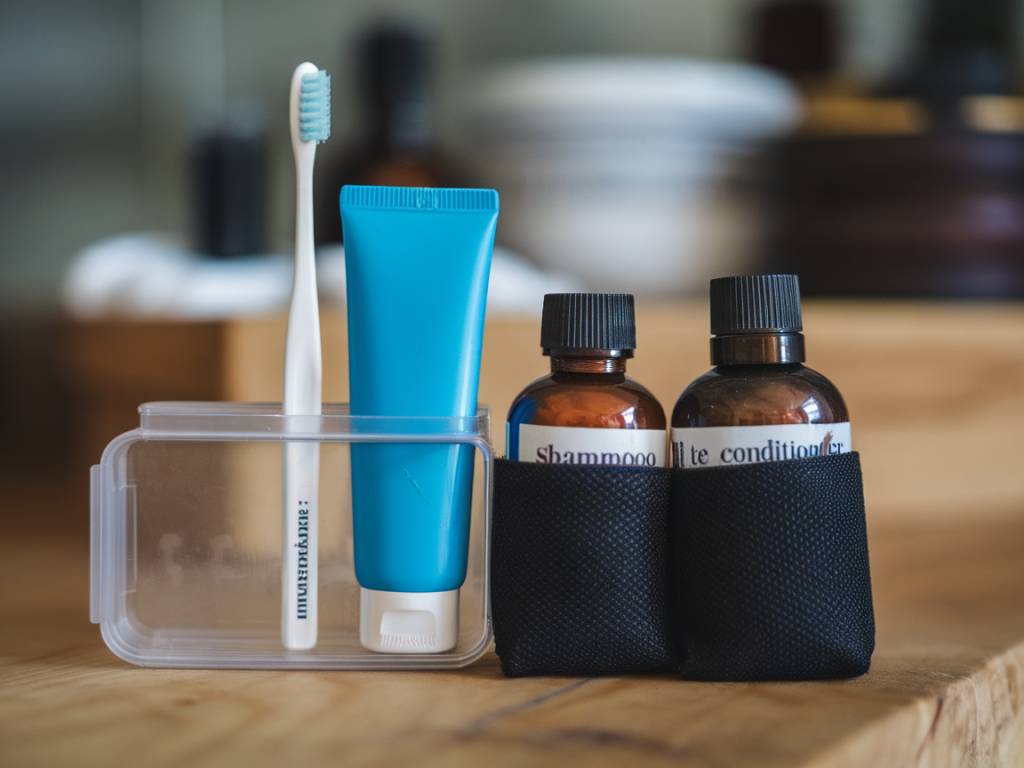 "Les indispensables pour une trousse de toilette minimaliste et efficace en voyage"