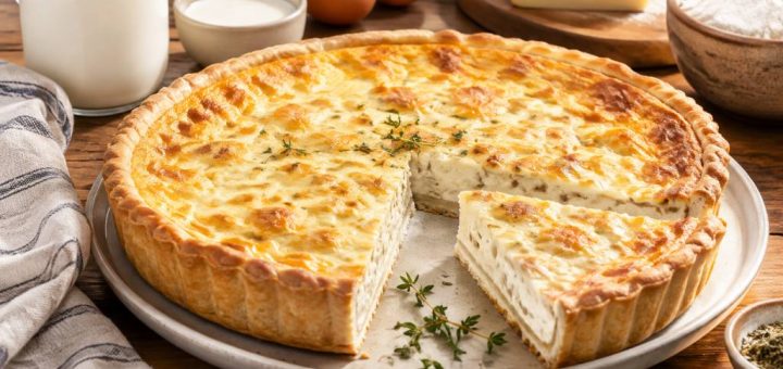 Quiche au lait : la recette facile et gourmande