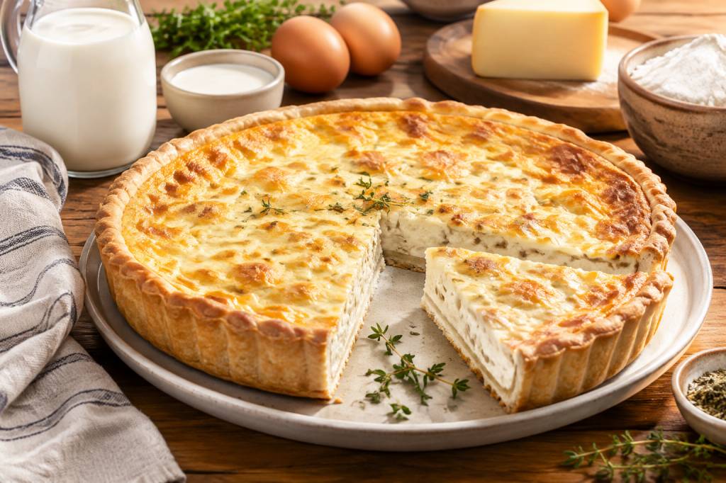 Quiche au lait : la recette facile et gourmande