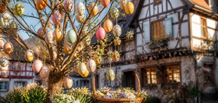 Arbre de Pâques Alsace : idées et traditions pour une décoration printanière réussie