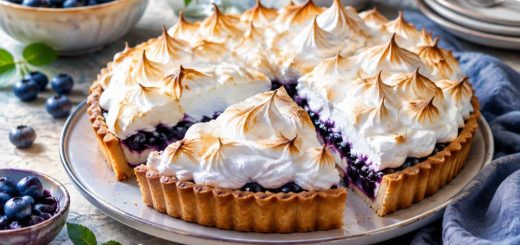 Tarte aux myrtilles meringuée : la recette facile et gourmande