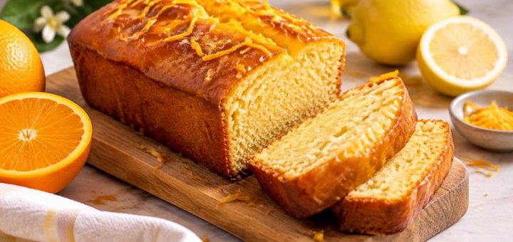 Cake citron orange moelleux : la recette facile et parfumée