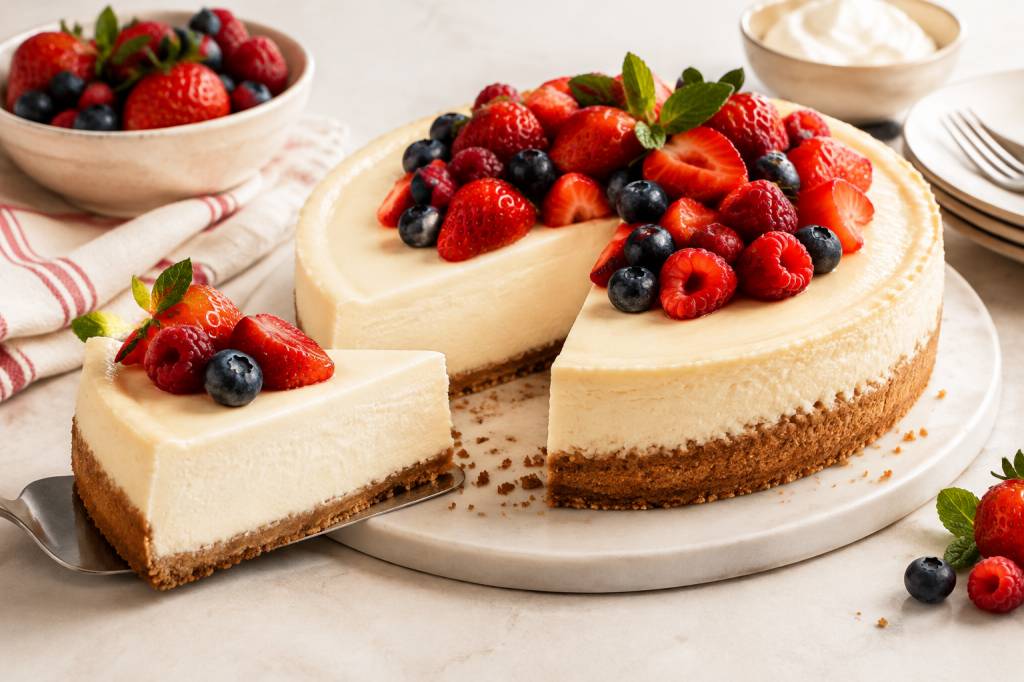 Cheesecake au fromage : une recette crémeuse et facile à préparer