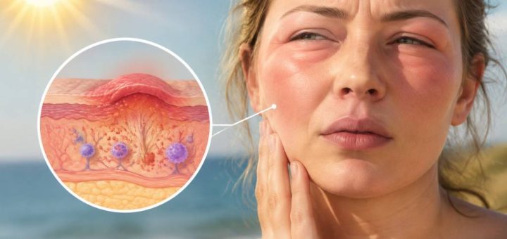 Allergie au soleil : que faire face à un visage gonflé ?