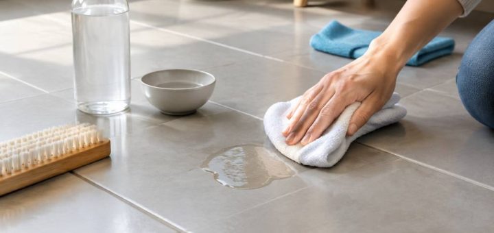 Comment enlever de l’acétone sur du carrelage sans l’abîmer ?