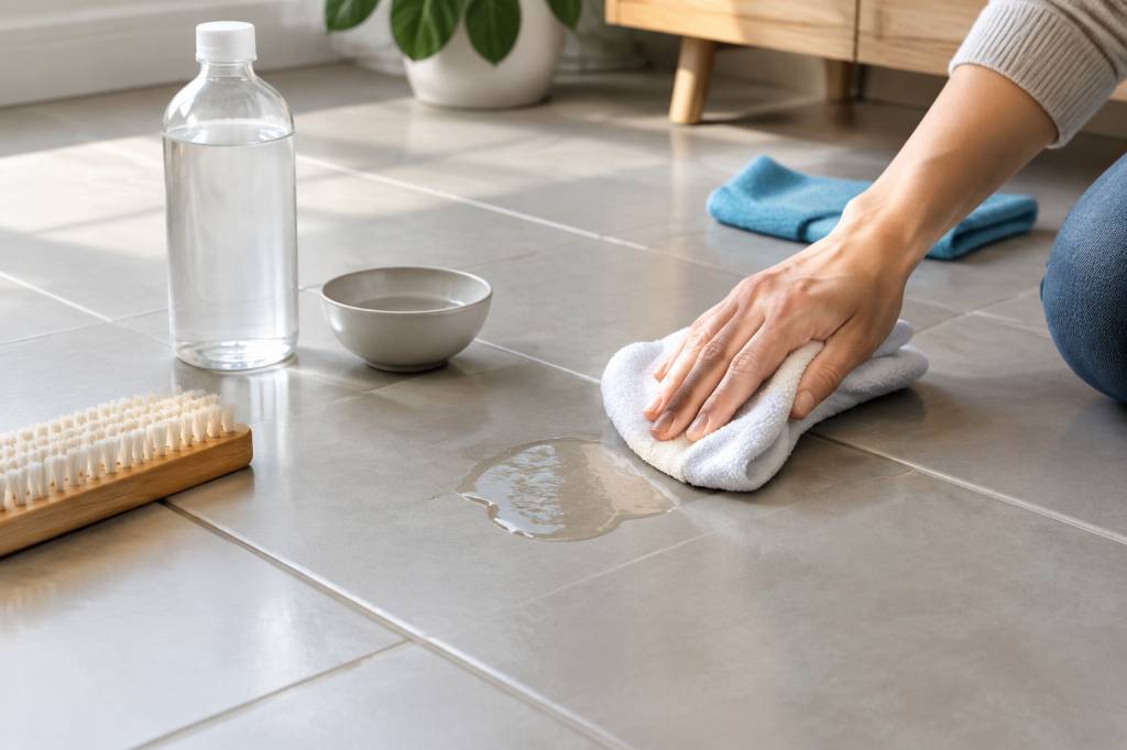 Comment enlever de l’acétone sur du carrelage sans l’abîmer ?