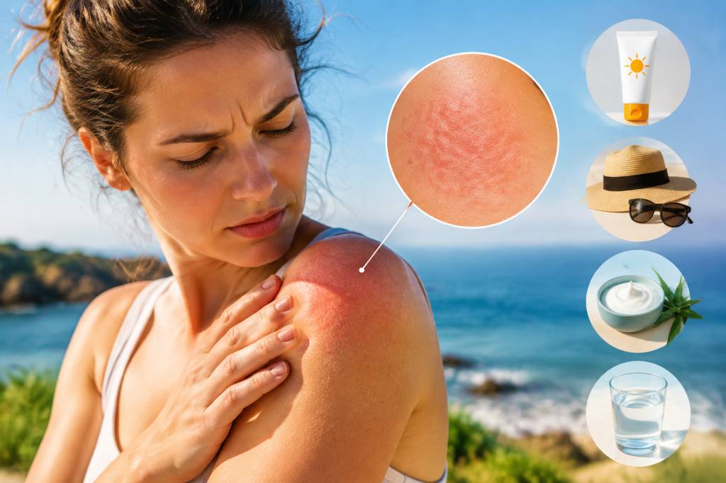 Allergie au soleil : que faire face à une plaque rouge ?